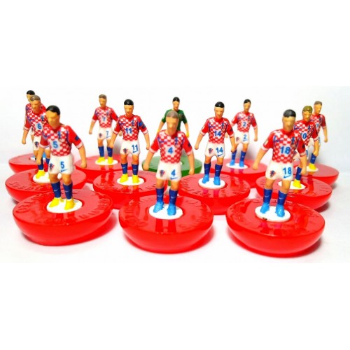 Subbuteo Andrew Table Soccer Croatia World Cup 2014  on on Classic Hasbro Bases